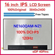 16 Inch 120Hz Laptop LCD Screen NE160QAM NZ1 NE160QAM-NZ1 Display Matrix Panel Replacement 3840x2400