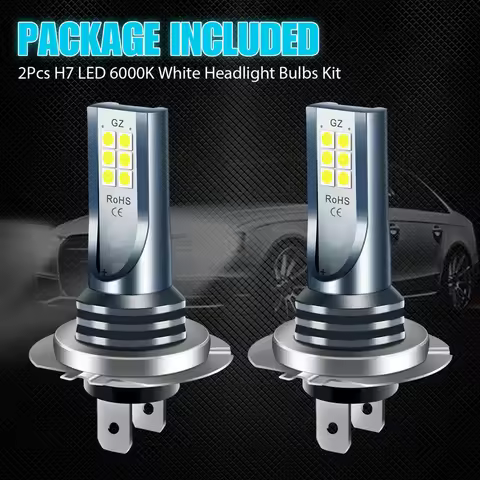 H7 Fog Lamp Bulbs LED DRL H7 Bulbs Kit Auto Headlight 6000k White 12V Canbus 55w High Power Super Le