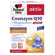 German Doppelherz Doppelherz Coenzyme Q10 Enhanced Version+Magnesium+B Family Vitamin Capsules 30 Ca