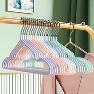 访客（FK）衣架 加粗无痕防滑衣架衣撑子衣挂晾晒衣服衣架家用浸塑衣架 混色 5支装