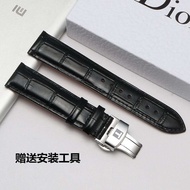 Tissot Le Locle Suitable Original 1853 Genuine Leather Watch Strap for Men and Women with Butterfly 