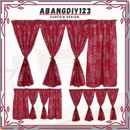 P17 Ready Made CurtainSiap Jahit Langsir,Langsir NAKO Moden, Tingkap Sekolah, Rumah Kampung Curtain Window Cheap&amp;Save