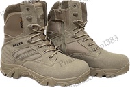 DELTA รองเท้าเดลต้าข้อสูงสีทราย รองเท้ายุทธวิธี รองเท้าแฟชั่น รองเท้าเดินป่า ข้อสูงจากพื้น 25 เซนติเ