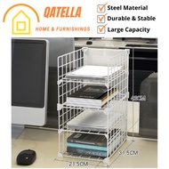 QATELLA A4 Paper Rack File Rack A4 Rack Rak Kertas Office Desk Organizer File Storage Document Rack 