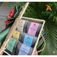 Gift basket of 6 types of FOLLIET Tea - Green Flavor An Nhien Tea Basket