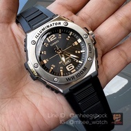 Casio ทรง G-Steel สีใหม่ล่าสุดGold Black สายเรซิ่น ประกันcentral