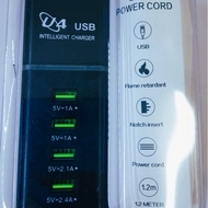[[my READY STOCK]]U4 USB SOCKET 5V-2.4A,USB POWER CORD 1.2M