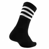 1 Pair Of Cushioned Mid-Calf Socks, All-Season Style, With Ankle Support And Arch Compression. [XS] 