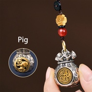 Gantungan Kunci Tradisional Kantong Fu Hoki Fengshui Cina Keberuntungan Lucky Keychain Gantungan Kun