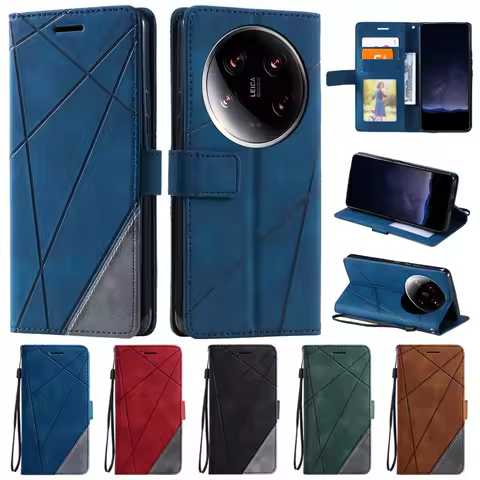 For Coque Xiaomi 14 Ultra Cover Luxury Flip Wallet Leather Case on for Funda Xiomi 14 Ultra Xiaomi14