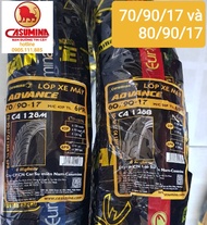 Cặp Vỏ/lốp 80/90-17 120/70-17 130/70-17 va Exiter/Winner 135/150 (ko dùng săm).