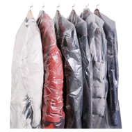 (24"x36") 10 Pcs Plastik Baju Gantung Cloth Cover Plastic Dust Cover Clothes High Quality Transparen