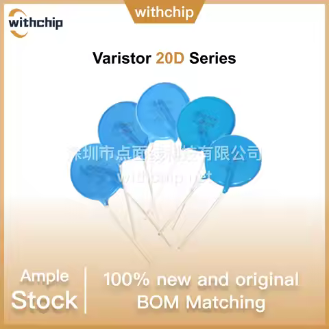 5Pcs Varistor 20D181K 20D201K 20D221K 20D241K 20D271K 20D301K 20D331K 20D391K 20D361K 20D431K 20D471