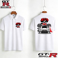 Racing Polo Shirts - Baju Racing Nismo GTR Nissan GTR R35 R32 R34 GTR Nismo Percetakan Polo Unisex C