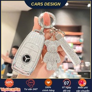 Mercedes-Benz C200,E200 3-button bling bling key case - Mercedes car key cover