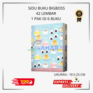 BUKU TULIS BIGBOS  SIDU BIGBOS 42 LEMBAR BUKU SEKOLAH MURAH - 1 PAK ISI 6 BUKU