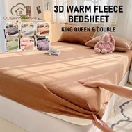 CushyCasa Bedsheet Single/Queen/King No Lukot No Gusot Bedsheet Plain Korean Bedsheet Queen Size