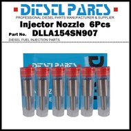 6Pcs Diesel Fuel Injector Nozzle Tips 105015-9071 DLLA154SN907 for Hitachi EX400 ISUZU Giga C/E Seri