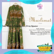 HIJAU [SVJ] NU Muslimah Dress NU Uniform NU Dress Islamic Study Dress Dark Green Batik Protection Dr