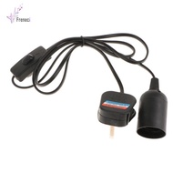 [Freneci] E27 Screw Bulb Socket, Bulb Holder Base with Cable Cord and On/Off Switch, (UK