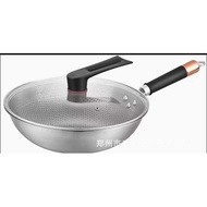 K0946 304不锈钢炒锅 多层不锈钢炒锅 304 stainless steel cooking pot Multilayer stainless steel wok