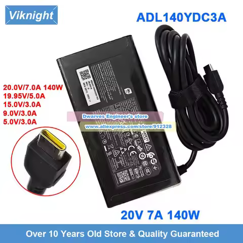 20V 7A 140W AC Adapter ADL140YDC3A 5A11K06364 Laptop Charger For LEGION SLIM 7I GEN 8 IDEA PRO 14IRH