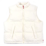 全新Supreme SUP NIKE 24SS牛仔羽絨背心 FQ0323-120，背面有品牌標誌，附填充物，拉鍊設計，象牙白，L碼，正品，男款