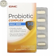 GNC, Probiotic Complex, Daily Need, 50 Billion CFUs, 30 Vegetarian Capsules