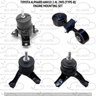 ENGINE MOUNTING KIT SET TOYOTA ALPHARD ANH10 2.4 2WD (TYPE-B)