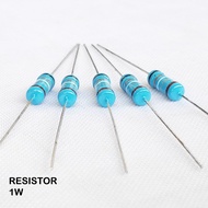 5PCS 1W 1 PERCENT 1 WATT RESISTOR biru