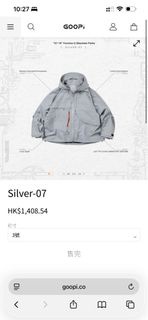 Goopimade “G7-1K” Fermion-G Mountain Parka - Sliver 07