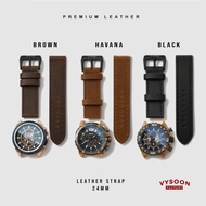 Leather Watch Strap Size 24mm Leather Strap - Replacement Strap