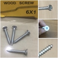 ELT-FIT wood screw 1 x 6 wood screw 1 x 6 wood screw 1"x6 worm bolt wood screw worm Bolt 1 Piece inc