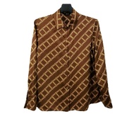 DAKS LONDON แท้ อก39ญ เสื้อเชิ๊ตแขนยาวลายคลาสสิก