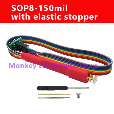 WSON8 Chip Burn-in Probe Read/Write Spring Pin Stopper Pitch 1.27 Chip Size 8x6 6x5 Connector Progra