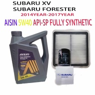 SUBARU XV , FORESTER (first model)OIL FILTER + AIR FILTER + AISIN 5W40 API-SP(CAN USE 10K KM) FULLY 