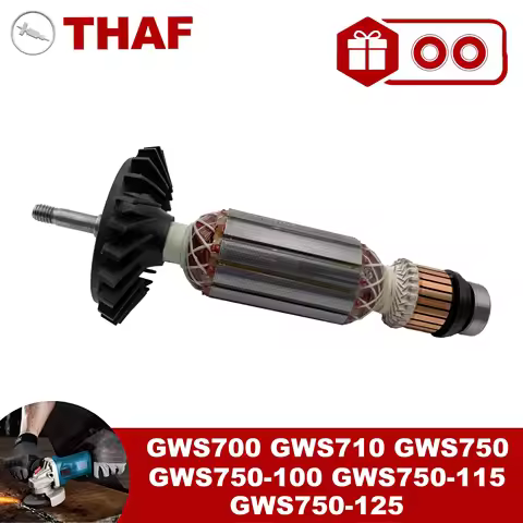 AC 220V 240V GWS750-100 GWS750-115 GWS750-125 Armature Rotor For BOSCH Angle Grinder Spare Parts GWS
