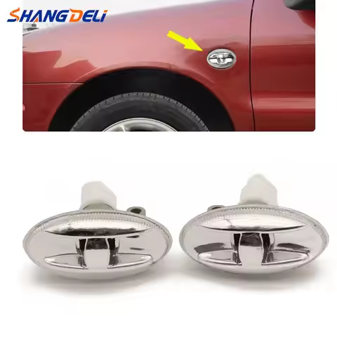 2PCS Car Lamps Turn Signal Lights Fender Side Lights for Peugeot 108 107 206 207 1007 407 Citroen C1