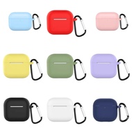 Plain color airpod headphone case with hanging mold for airpod 2 3 4 pro pro2 pro3 flexible silicon 