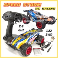 1:22 RC Racing Speed Storm Buggy Car 2.4GHz 2WD Kereta Kontrol Mainan Kereta Budak Remote Control Ca