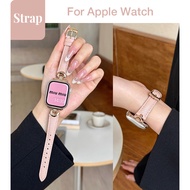 Ladies High-Grade Metal Love Lizard Pattern Genuine Leather Small Waist Waist Suit for Apple Watch S