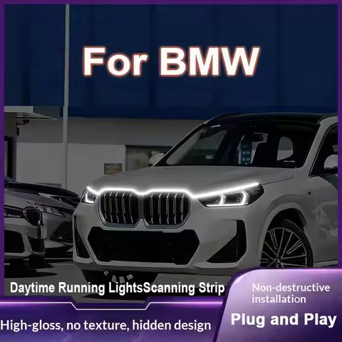 For BMW M8/M235L/M240i/X3M Newly upgrade LED Daytime Running Light Scan Starting Car Hood DRL Guide 