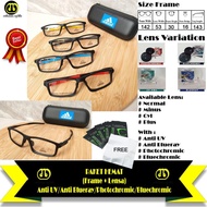[✅Ready] Paket Kacamata(Frame+Lensa) Adidas Sporty Anti