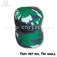 Topi Pet Pdl Komando Tni Malvinas Woll Dan Pangkat