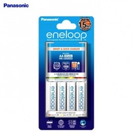 Panasonic 1.5hrs Quick Charger Eneloop with 4 AA 2000mah rechargeable Battery Set (K-KJ55MCC40E)