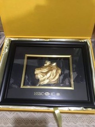 匯豐銀行金獅子立體金箔