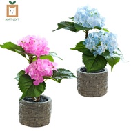 Artificial Flowers Hydrangea Artificial Hydrangea Silk Flowers Bouquet Faux Hydrangea  for Wedding Home