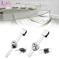 [Dadada] Glass -Display Castle Castle with 2 keys slide cabinet lock easy installation