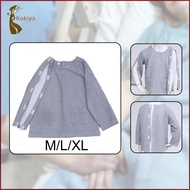 [kokiya] Bedridden Patient Clothing Home Care Easy to Wear Simple Breathable Men Women Medical Outfi