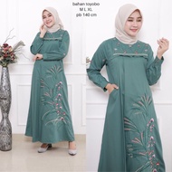 Baju Gamis Bordir Katun Toyobo Terbaru Kualitas Premium Gamis Malaysia